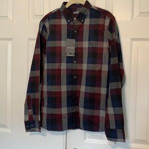 Mens plaid dress shirt